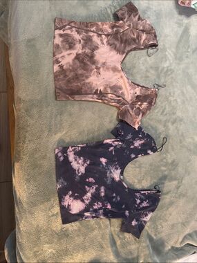 Two Lululemon align tees size 2